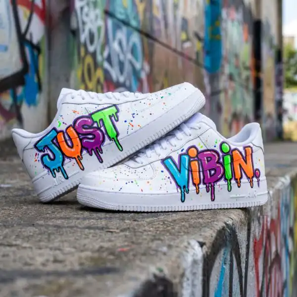 personalized name street art shoes, custom graffiti af1 sneakers (1) personalized name street art shoes, custom graffiti af1 sneakers (1)