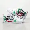 why so serious af1 custom af1 shoes, hand painted joker sneakers (1)