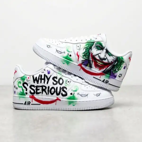why so serious af1 custom af1 shoes, hand painted joker sneakers (1) why so serious af1 custom af1 shoes, hand painted joker sneakers (1)