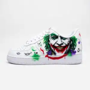 why so serious af1 custom af1 shoes, hand painted joker sneakers (5)