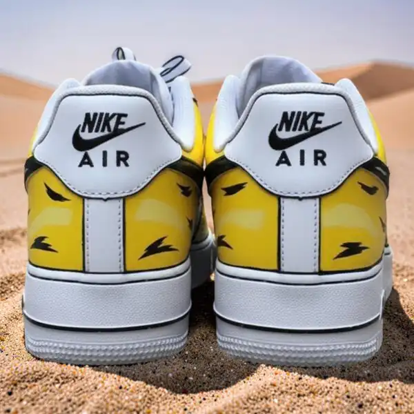 yellow comic custom cartoon air force 1 sneakers (1)