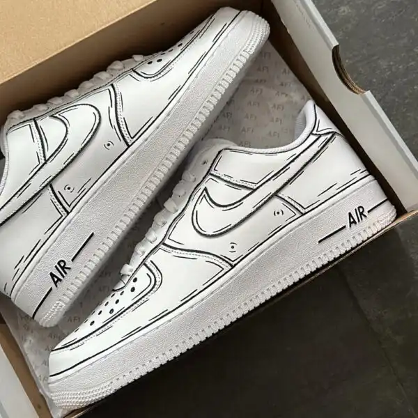 custom comic cartoon af1 kicksink (4)