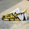 Custom yellow drip sneakers
