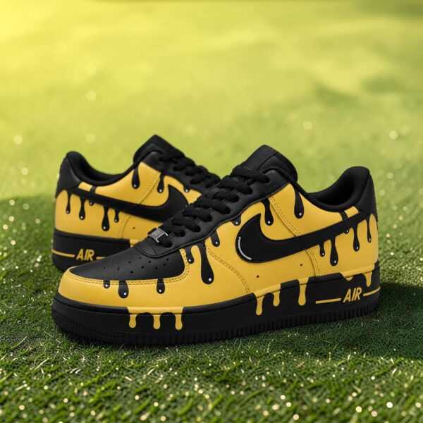 Drip design black yellow sneakers Drip design black yellow sneakers