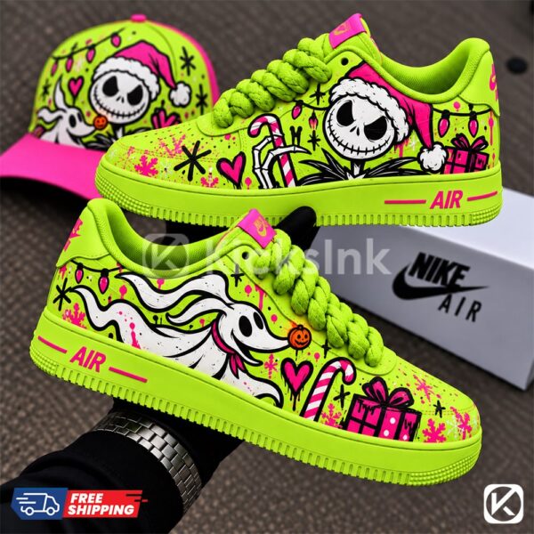 custom the nightmare before christmas shoes Custom Neon Nightmare Before Christmas Shoes
