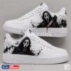 Ghostface custom sneakers on white.