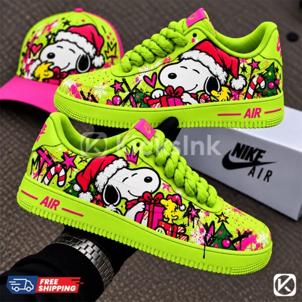 Christmas Snoopy air force ones