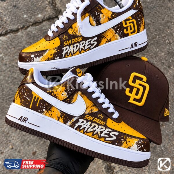 san diego padres (2) mockup web San Diego Padres custom sneakers.