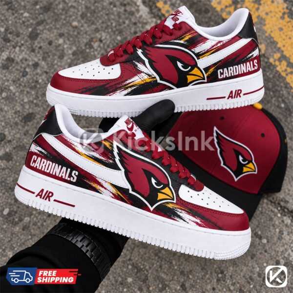 Home Cardinals custom sneakers and cap