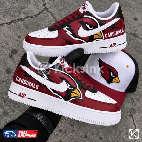 custom arizona cardinals hand painted sneakers 02 Custom Cardinals Air Force 1s