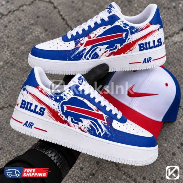 custom buffalo bills hand painted sneakers 02 Custom Bills Air Force 1s