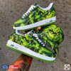 custom dark grinch hand painted sneakers 04 Grinch custom sneakers air force 1