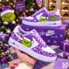 Custom G.rinch Purple Leopard Sneakers