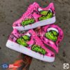 custom hot pink grinch hand painted sneakers 04 Pink Grinch sneakers and cap