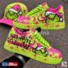 custom neon grinch hand painted sneakers chunky rope lace 03 Grinch custom sneakers and hat