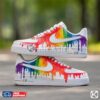 Custom Rainbow Drip Pride Shoes