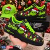 Custom The G.rinch Black Neon Splatter Shoes