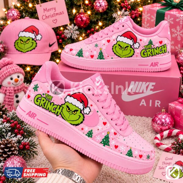 Custom The G.rinch Pastel Pink Sneakers