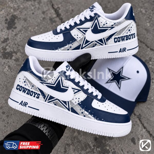 Cowboys custom Air Force 1s