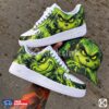 dark grinch custom graffiti sneakers 02 Grinch custom sneakers and hat