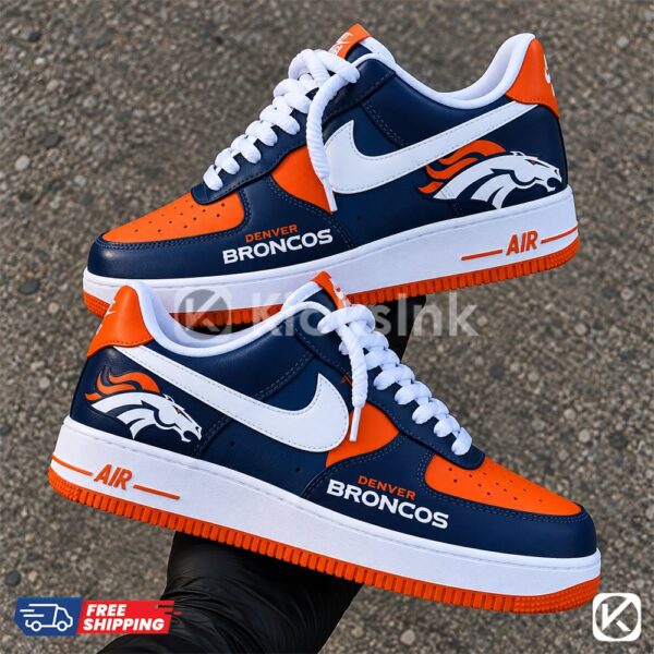 denver broncos custom af1 hand painted football shoes 04 Denver Broncos custom sneakers