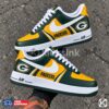 green bay packers custom af1 hand painted football shoes 01 Packers custom sneakers with logos.