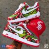 grinchmas red custom christmas shoes personalized holiday 01 Grinch Christmas sneakers with red hat