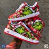 grinchmas red custom christmas shoes personalized holiday 05 Grinch Christmas sneakers and hat