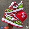 grinchmas red custom christmas shoes personalized holiday 06 Grinch themed custom sneakers