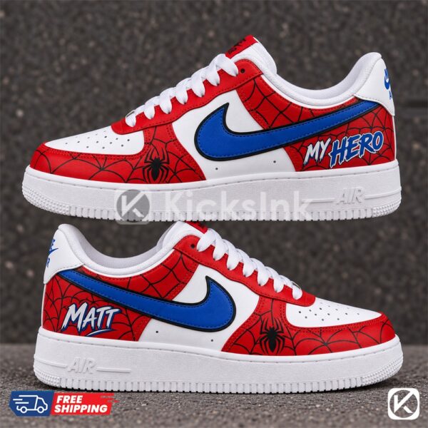 Spider-Man themed custom sneakers