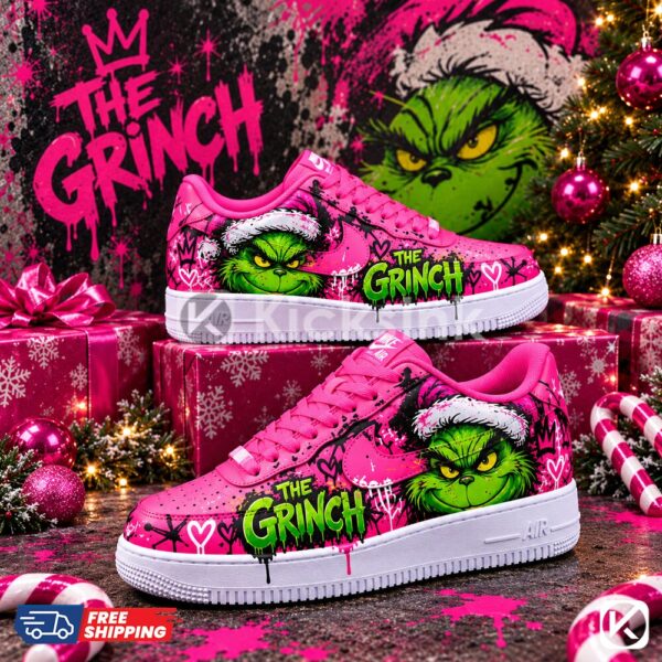 The G.rinch Hot Pink Graffiti Custom Sneakers